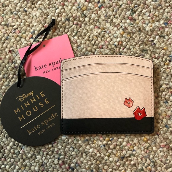 HP 🆕 Kate Spade x Disney Minnie Mouse Card Holder - Picture 7 of 12